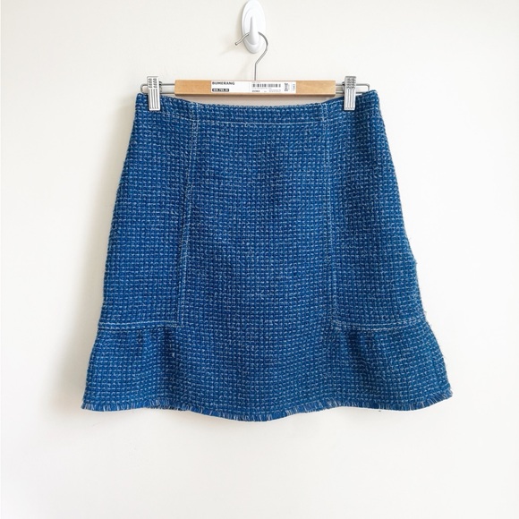 Sandro Tweed Skirt Size 3 fits with metallic threads - Picture 2 of 6